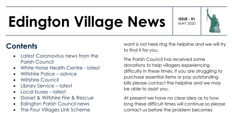 Extract of Edington Parish News
