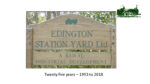 Edington Station Yard